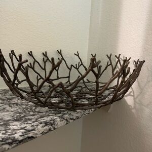 Rustic Brown Decorative Bowl